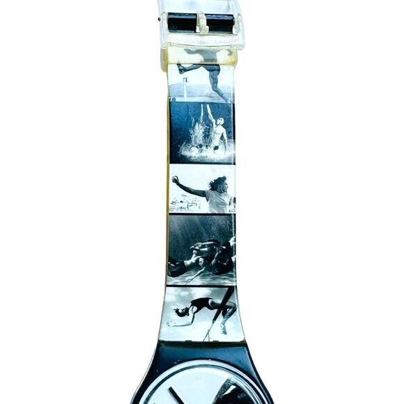 SWATCH Watch Autographed By 1996 Olympic Games Designer Annie Leibovitz GB178 Su - Picture 6 of 10